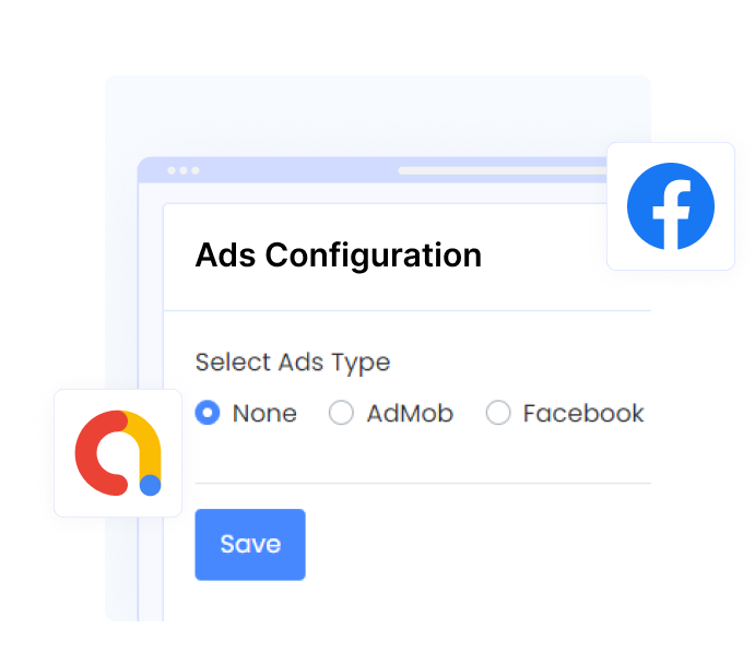 Ads configuration using mightyweb's admin panel